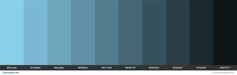 Shades Of Sky Blue 87ceeb Hex Color Colorswall