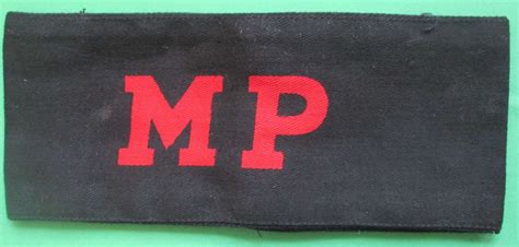 a wwii printed military police armband printed in arm bands and badges