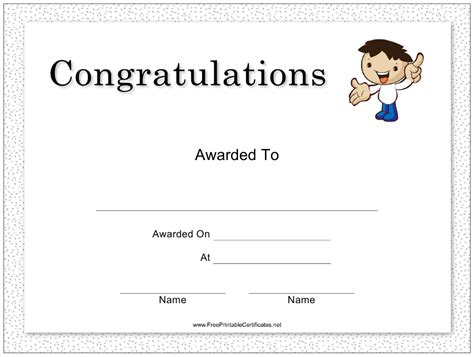 Congratulations Certificate Template Download Printable Pdf