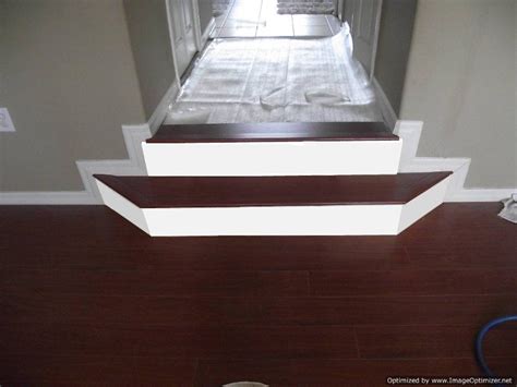 Clean the stairs completely to make sure your new laminate flooring will adhere well to the surface. Installing Laminate on Angled Stairs