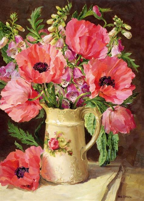 Anne Cotterill Flower Painting Flower Art Floral Painting