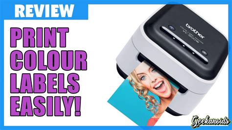 Brother Vc 500wcr Colour Thermal Label Printer Review Youtube
