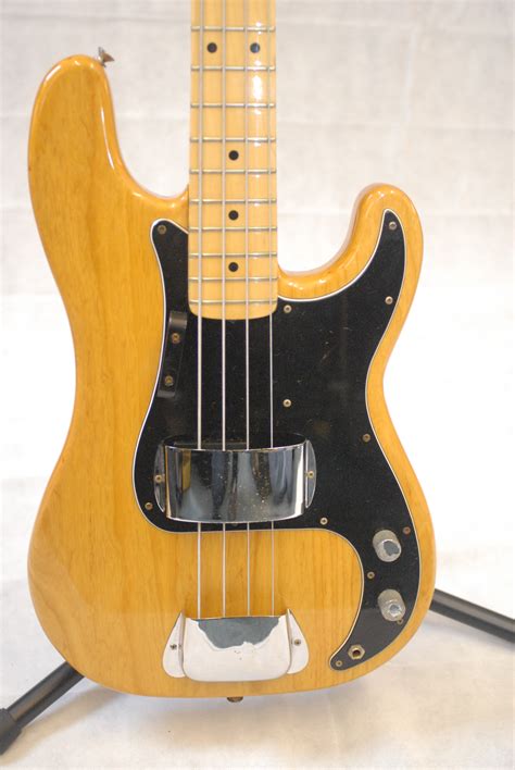1978 Fender Precision Bass Usa Natural Black Guard Maple Neck My Guitars 4u