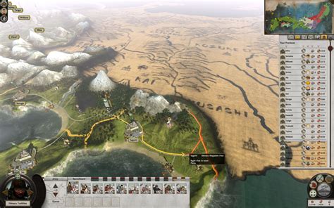 Total War Shogun 2 Map