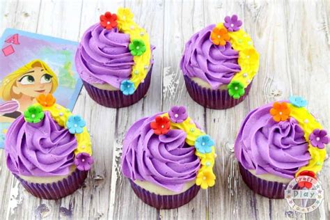 Thanks to paging supermom for the great ideas and printouts! Rapunzel Cupcakes Party Food Idea - Craft Play Learn