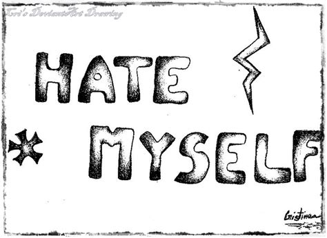 Hate Myself By Littlethoughts08 On Deviantart