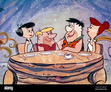 Betty Rubble Barney Rubble Fred Flintstone Wilma Flintstone The Flintstones Circa