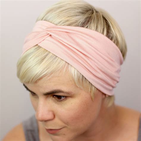Light Pink Turban Headband Headbands For Short Hair Headband