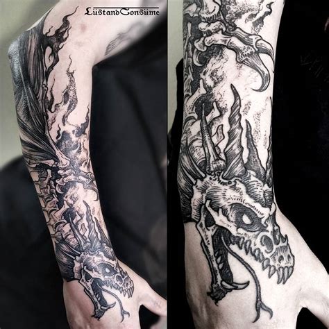 Https://techalive.net/tattoo/bone Dragon Tattoo Designs