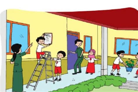 Detail Gambar Kerja Bakti Di Sekolah Kartun Koleksi Nomer 38