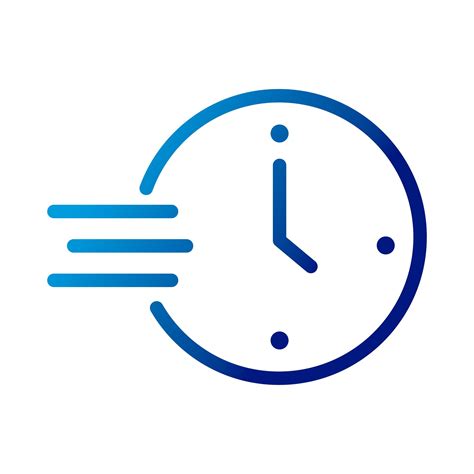 Reloj De Tiempo Con Símbolo De Velocidad Icono De Estilo Degradado