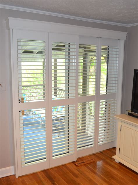 Interior Shutter Can Transform Any Window Including Sliding Doors This