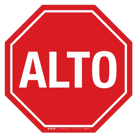 Alto Stop Sign Basic Floor Sign