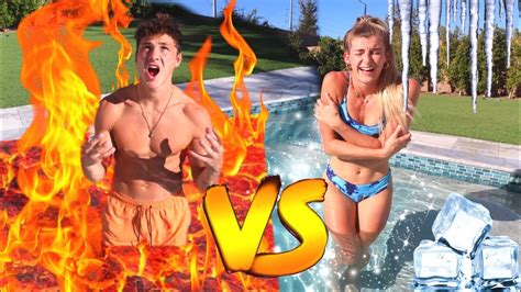 Hot Vs Cold Pool Challenge Youtube