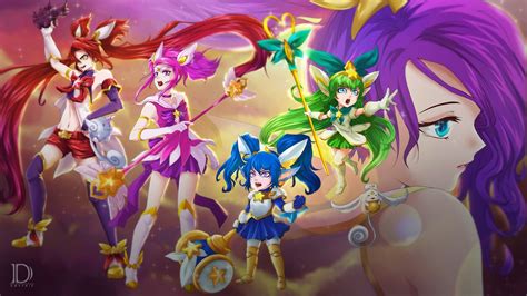 Star Guardian Poppy Jinx Lulu Janna And Lux Wallpapers And Fan Arts League Of Legends Lol Stats