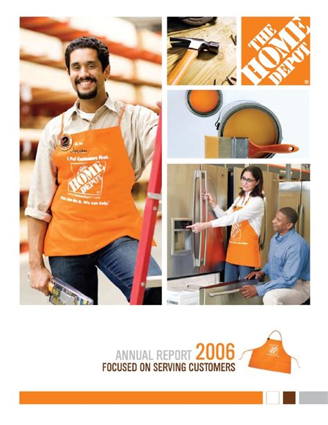 You are expected to follow all applicable health and safety protocols while working. home depot Annual Report 2006