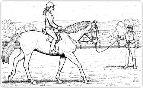 Ausmalbild Pferd Mit Reiter - information online