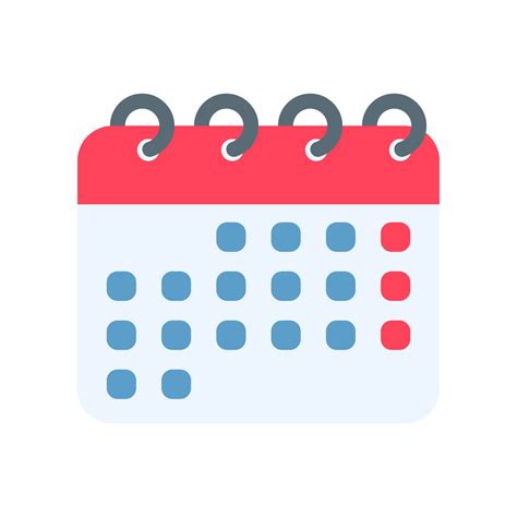 Calendar Icon A Red Calendar For Reminders Of Appointments And