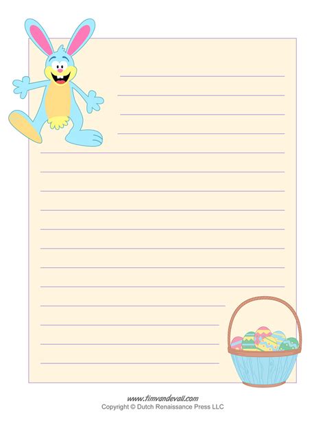 Easter writing borders a set of 4 differentiated writing frames for children to use for their easter writing projects. Free Easter Bunny Template / Easter Bunny Clipart and ...