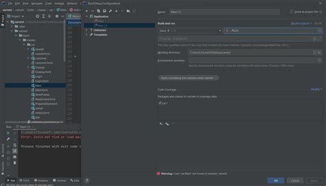 Java Could Not Find Or Load Main Class Intellij Stack Overflow