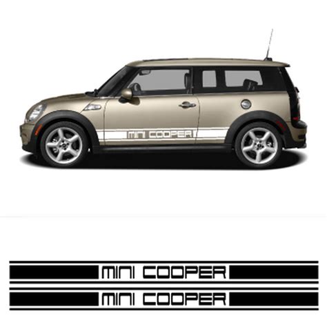 Mini Cooper Car Side Racing Decals Set