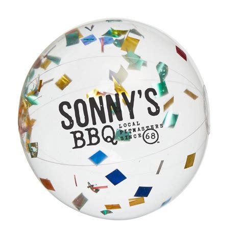 16″ Multi Color Confetti Filled Round Clear Beach Ball Buy Jornik