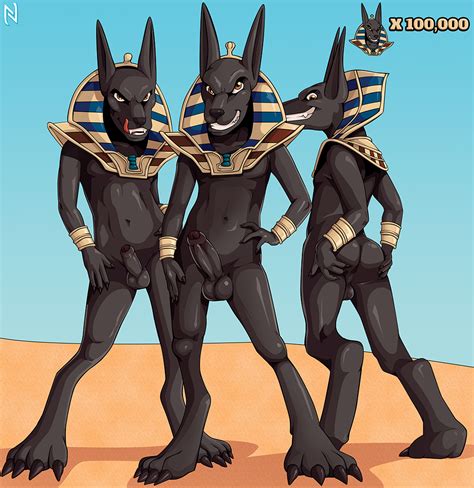 Rule 34 Ancient Egypt Anthro Anubian Jackal Anubis Army Of Anubis Ass Balls Black Body Black