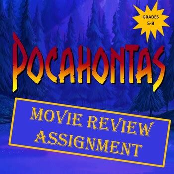 Pocahontas Movie Review Assignment By Just A History Teacher Tpt
