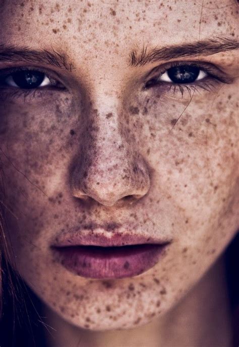 No Makeup Here Just Impressed By The Freckles Portrait Girl