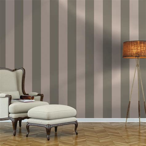 Repeel Removable Stripe Grey Wallpaper Grey Striped Wallpaper Brick