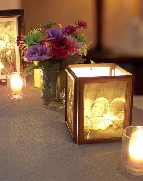 How To Make Photo Centerpieces With Candles My Wedding Reception