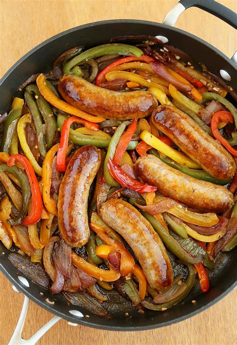 Skillet Italian Sausage Peppers And Onions The Comfort Of Cooking