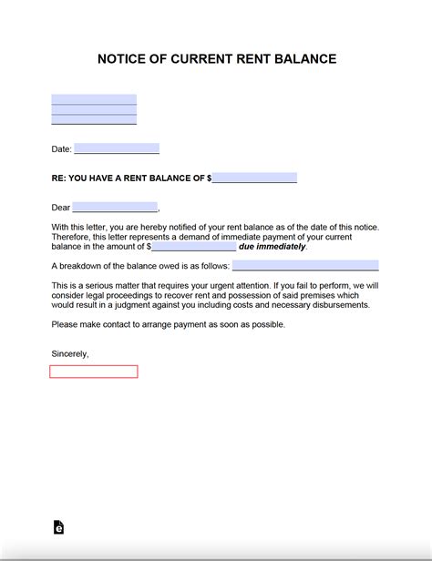 Free Current Rent Balance Request Form PDF WORD RTF
