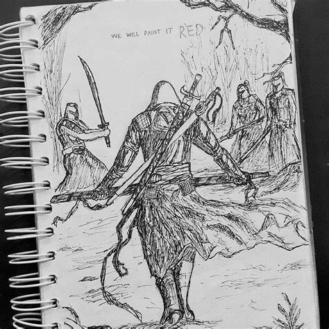 My Ink Drawing Of Assassins Creed China Rassassinscreed
