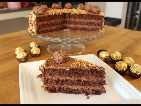 Der kuchen sieht nicht nur von außen lecker aus. Ferrero ROCHER-Torte / Ferrero Rocher-Cake / leckere ...