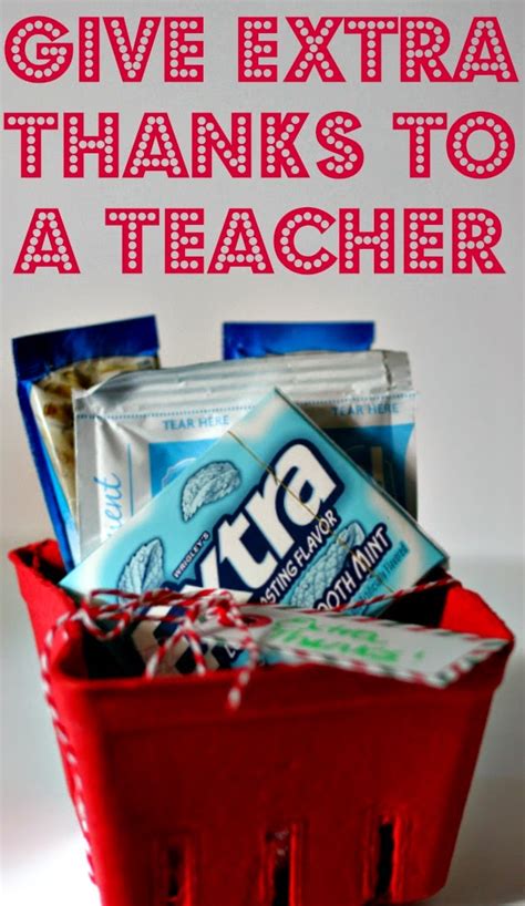 I give gift cards and a tiny personalized gift that my son makes for each teacher. Give Extra Thanks to a Teacher! - A Little Desert Apartment