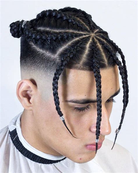 Braided Bun And Fade For The Sake Of Swag This Hairstyle Has Left A