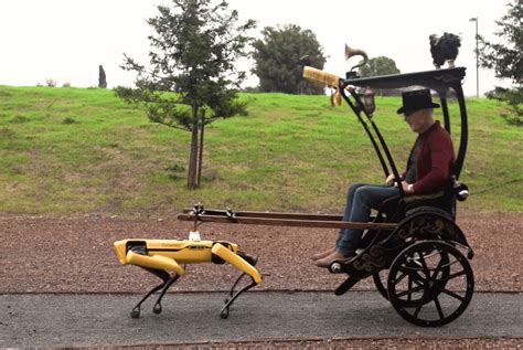 Adam Savage Builds A Steampunk Rickshaw To Be Pulled By A Boston