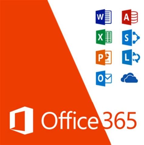 The Microsoft Office 3655 Logo On An Orange And White Background With