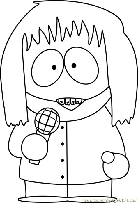 Have fun discovering pictures to print and drawings to color. Shelly Marsh from South Park Coloring Page - Free South ...