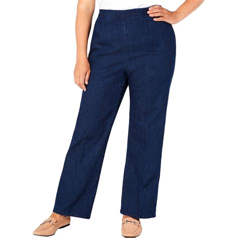 Alfred Dunner Womens Lake Tahoe Blue Classic Fit Jeans Plus 16w Bhfo