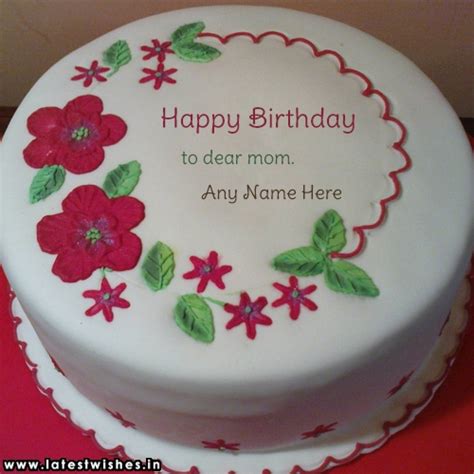 Happy Birthday Mom Wishes Cake