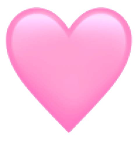 Pink Heart Emoji Transparent Background PNG Mart