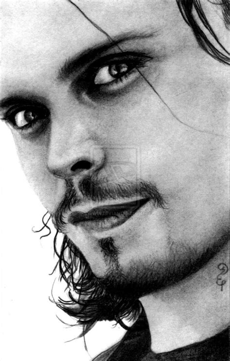 Pencil Portraits Of Ville Valo By Debbie Engel At