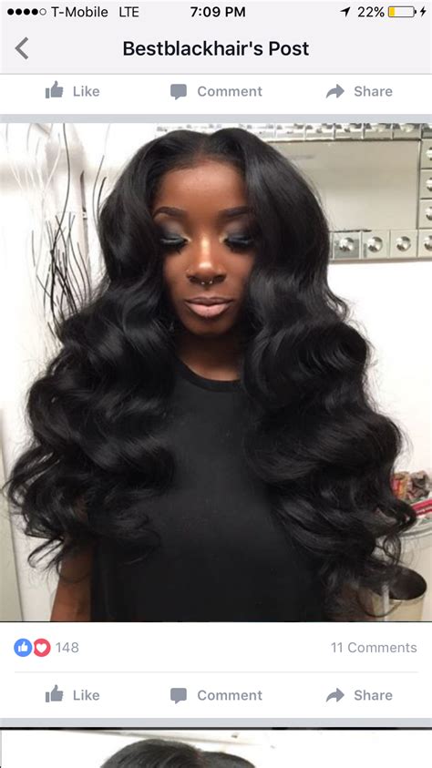 Body Wave Weave Black Girl Wand Curls Center Part Middle Part Sew In Body Wave Hair Hair Waves