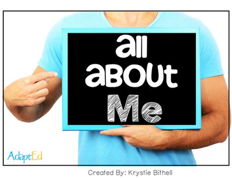 All About Me Teaching Resources