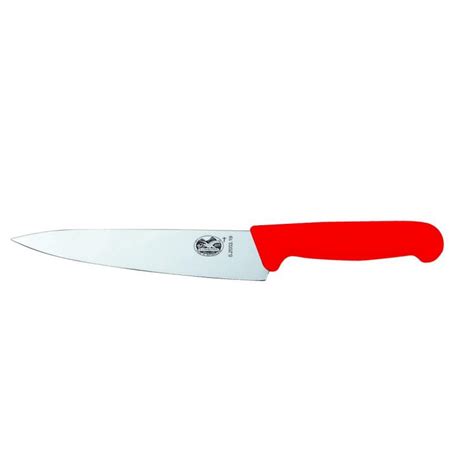 victorinox fibrox carving knife red 19cm