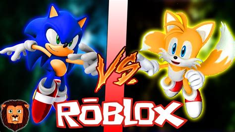 Sonic Vs Tails En Roblox Batalla Epica De Personajes En Roblox Youtube