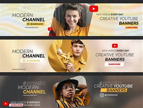 21 Youtube Banner Templates Free And Premium Templates