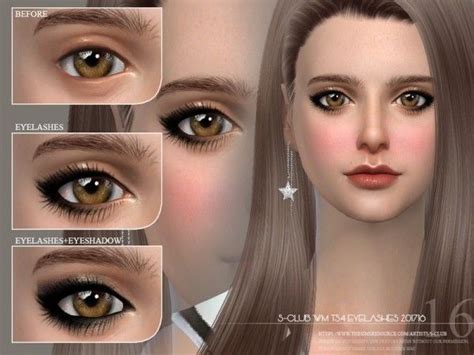The Sims Resource Eyelashes 201716 By S Club • Sims 4 Downloads Sims